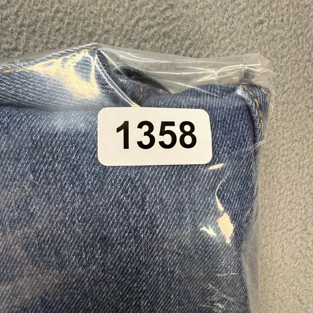 Levis 505 Jeans Regular Fit 34x34 (FIT 34x33) Blue Denim Straight Leg Casual